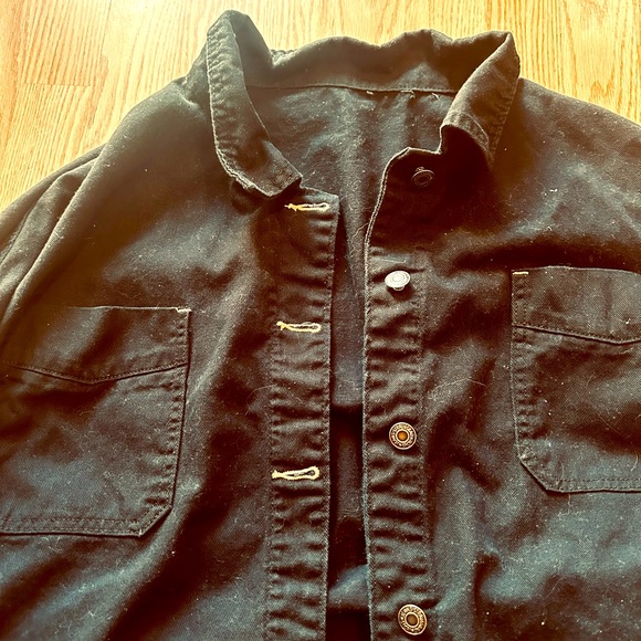 New black jean jacket sz XXL - Picture 3 of 3